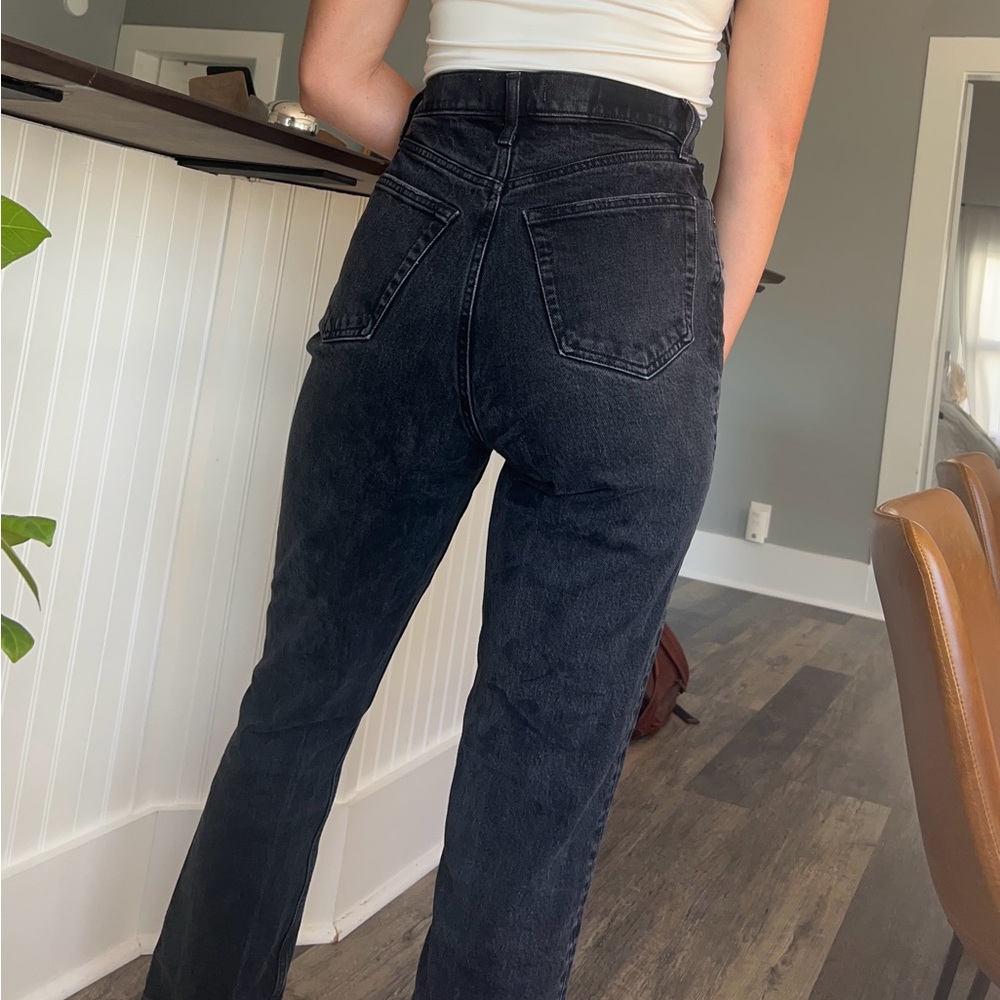 Abercrombie & Fitch Women's High Rise Jeans - Dark Gray